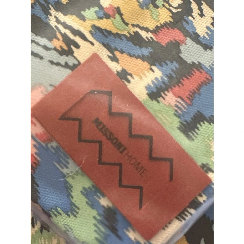Missoni Home Ajaccio 2 Floral Ikat Placemats Blue Coral 15x20.5 1A4TV00505E37